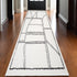 4' X 6' Ivory And Black Geometric Area Rug